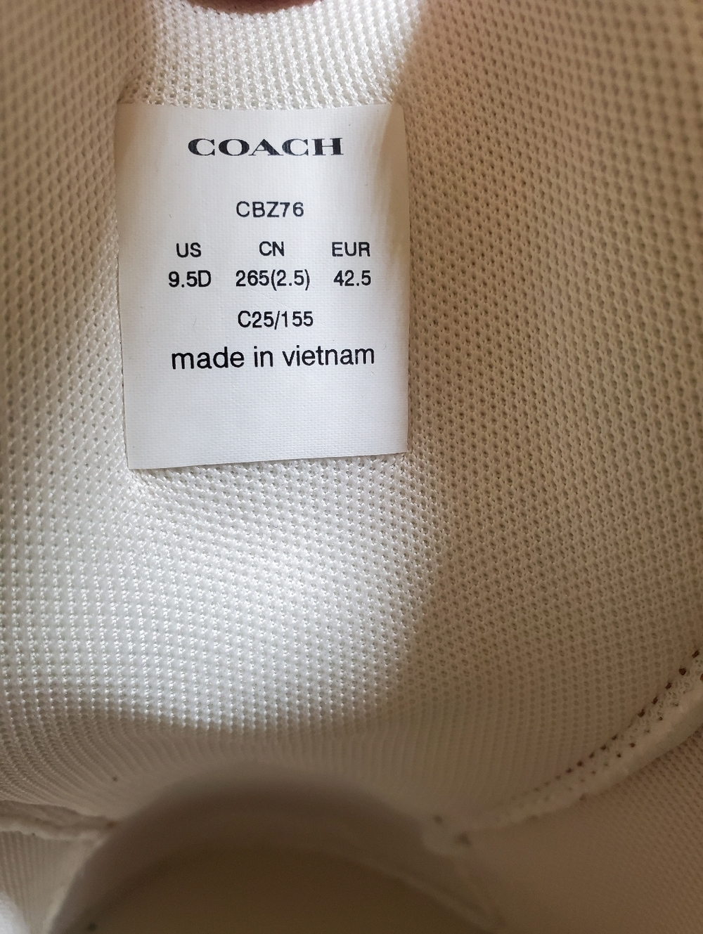 NEW Limited Coach X Peanuts men's Sneaker Signature Canvas size 9.5D - Picture 7 of 7